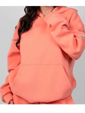 Comfrt Travel Essentials Coral Hoodie Zip-Up Sweatshirt